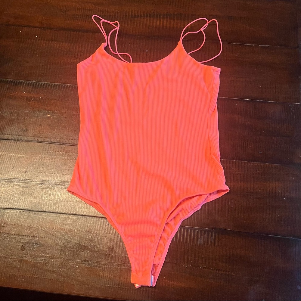 Neon orange One-Piece bodysuit